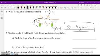 Warm-Up for Unit 2 Net Worth