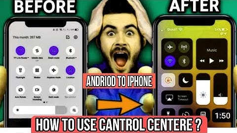 How to Change Android Control Panel to iOS Control Center (Easy Tutorial) How to use cantrol center