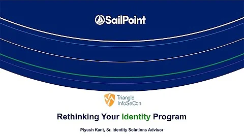 SailPoint - Rethinking your Identity Program
