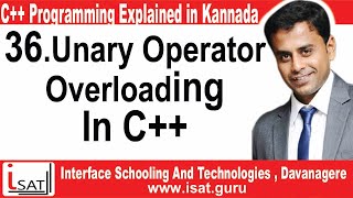 Unary Operator Overloading In C++