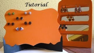 Tutorial Expositor de Pendientes Goma Eva. DIY - YouTube