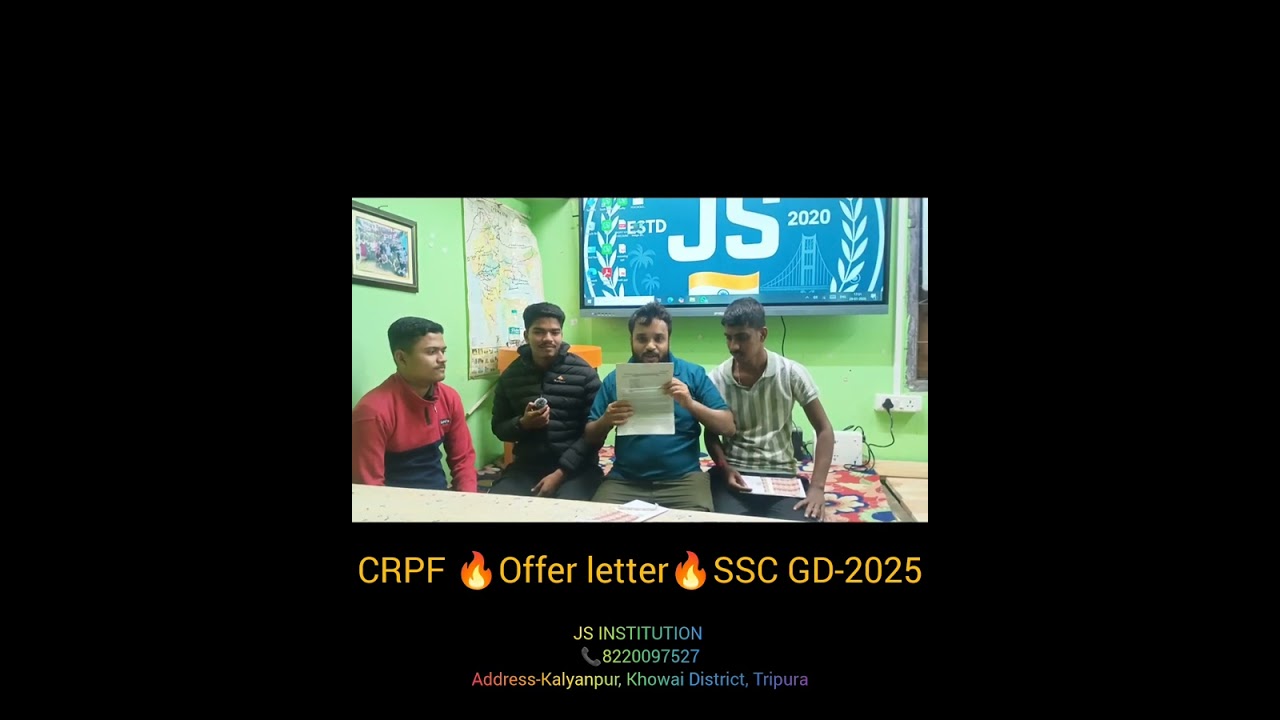 CRPF🔥Offer letter🔥SSC GD-2025