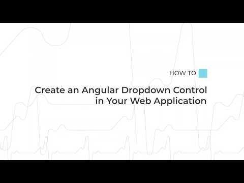 How to Create an Angular Dropdown Control in Your Web Application