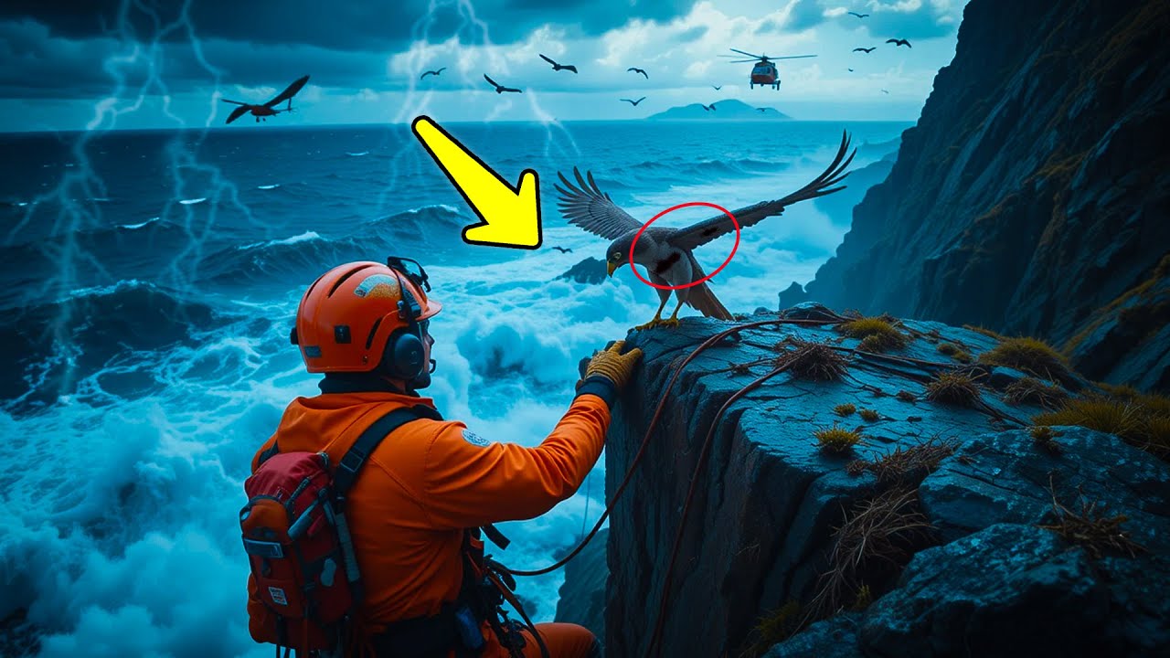 Wildlife Heroes Battle the Elements to Rescue a Falcon