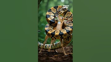 🔥 Giant Python Attacks Deer | Epic Wildlife Predator Scene | Realistic Jungle Action Video 2025 🐍🦌💥