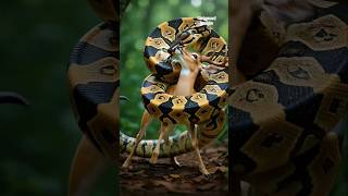🔥 Giant Python Attacks Deer | Epic Wildlife Predator Scene | Realistic Jungle Action Video 2025 🐍🦌💥