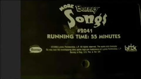 On More Barney Songs Screener (Big Surprise (Screener) (Yes!!!!!!!)