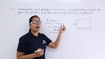 Class10th – RD Sharma – Problem-7 on Surface area and Volume of cylinder | Tutorials Point