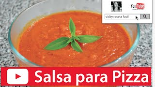 SALSA PARA PIZZA Y PASTA ITALIANA 🍕🍝😋 | Vicky Receta Facil