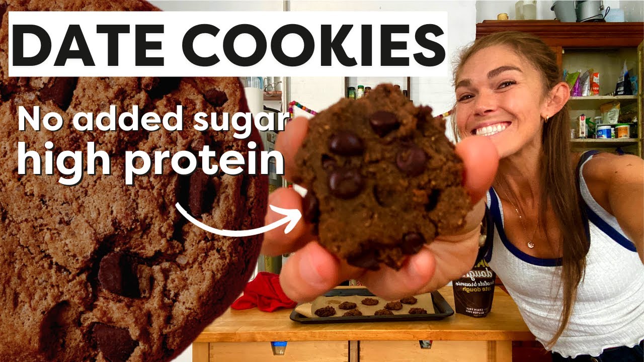 Chocolate Chip Date Cookies High Protein & No Added Sugar YouTube