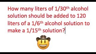 18 Mixture Problem