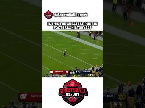WISCONSIN HAS THE GREATEST PUNT IN FOOTBALL HISTORY!🚨👀 #nfl #shorts #cfb