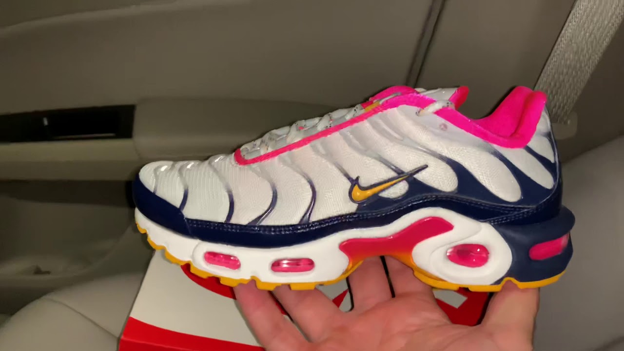 air max plus pink and blue