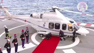 Pope Leo XIV bids farewell to Monaco and returns to Rome aboard the papal helicopter