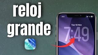 iOS 26 How to use the large clock on the iPhone lock screen screenshot 3