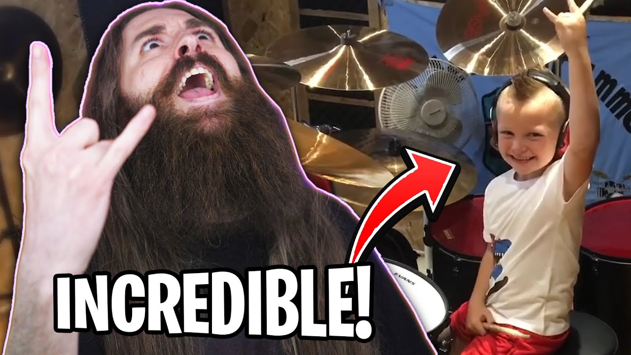 Metal Drummer reacts to 7yearold drummer (Caleb H) YouTube