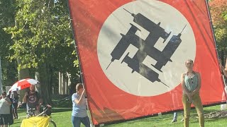 Condemnation over use of swastika during Salt Lake City vaccine protest