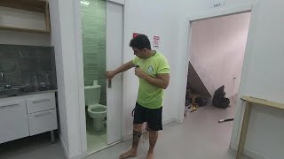 Is a Drywall Wall Good Enough for a Bathroom Door?