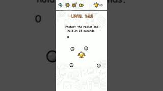 Brain challenge level 145 Protect the rocket and hold on 15 seconds, Solution Walkthrough screenshot 4