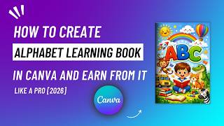 How to Create an Alphabet Learning Book for Kids with AI 🤖 | ChatGPT + Canva Full Tutorial