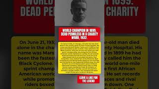 From 1899 World Champion To A Pauper's Unmarked Grave #MajorTaylor