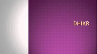 DHIKR - English - Created by Fahim Akthar Ullal