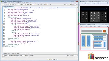 Lession 38 Android UI Design  Calculator using Linear Layout only Part 2  Android Programming HD 108