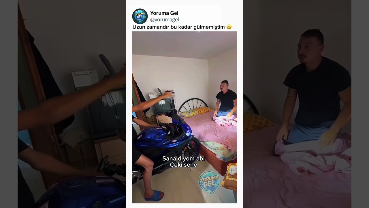 Uyuyan arkadaşa motorlu şaka - Komik Yorumlar 166 - Yoruma Gel 