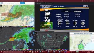 IVU Weather, NWS radar. Keene, New Hampshire. 7-29-21