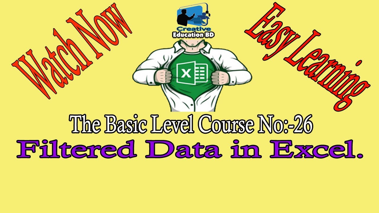 Filtered Data in Excel II Excel Bengali