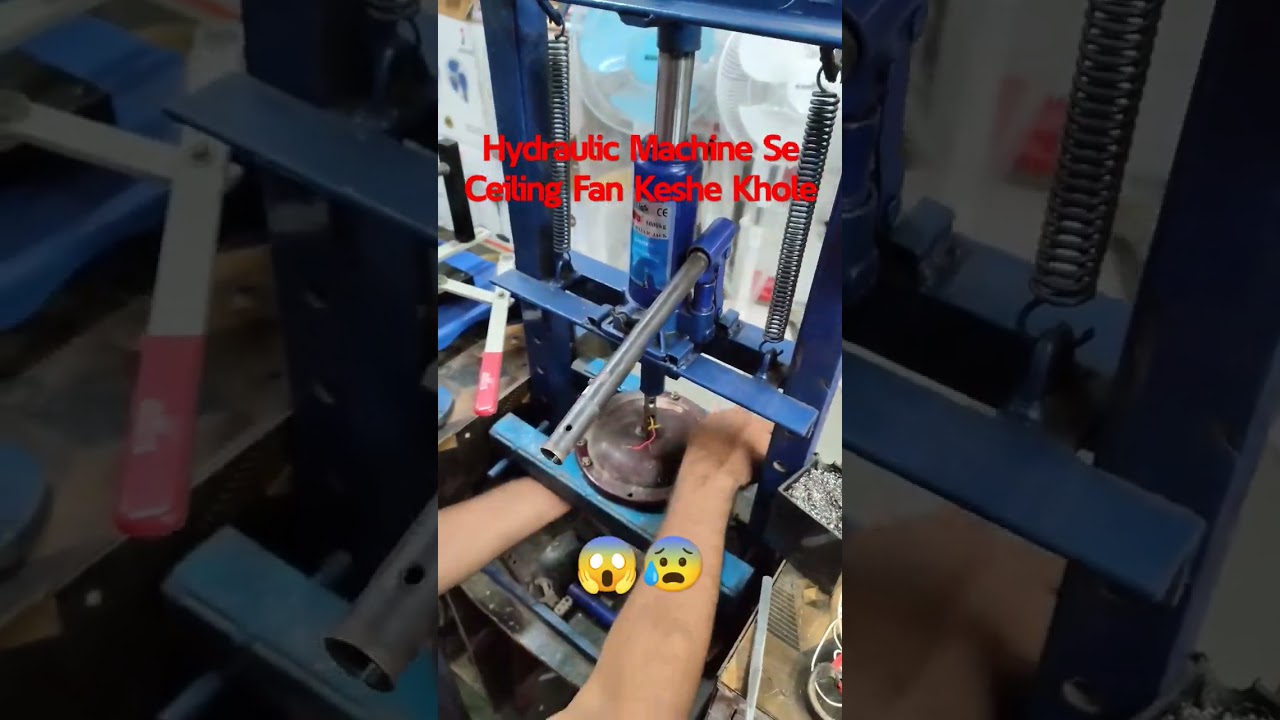 Hydraulic Machine Se Ceiling Fan Kaise Khole 😱 || 