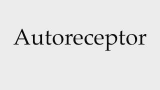 How to Pronounce Autoreceptor
