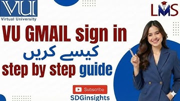 How to sign in your vu gmail in your phone\laptop | complete guide | step by step  | easy method