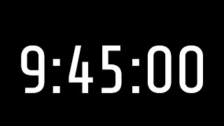 9h 45m Timer – 585 Minute Countdown | No Music, Pomodoro, Dark Screen, Meditation Timer, Focus Timer