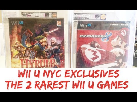 The two RAREST Nintendo Wii U Games Zelda & Mario Kart New York City Exclusives