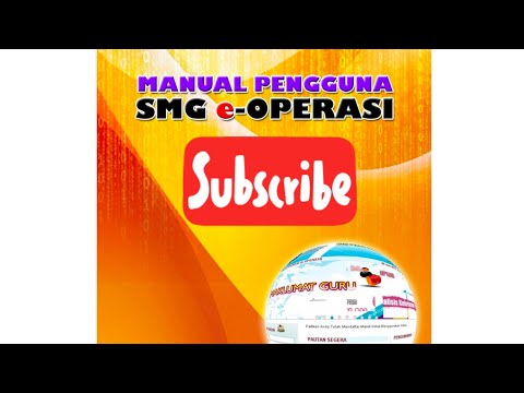 Tutorial E-OPERASI, login guru/Semak/kemaskini