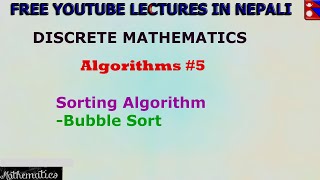 #5 Fundamentals of Algorithms|| Sorting || Bubble Sort ||