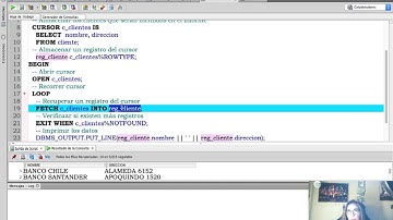 Explicando cursor explícito simple