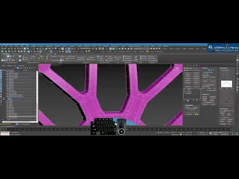 Flysimware 3DS MAX ARRAY AND SYMMETRY MODIFIERS FOR TIRES AND RIMS