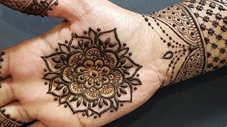 Henné simple Modèle Mandala || Easy Henna mandala design