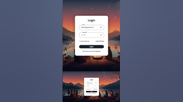 Login Form in HTML & CSS | Glassmorphism Login Form in HTML & CSS #short #loginform #signupform