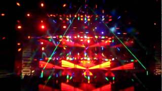 Fireworks glasses used at concert