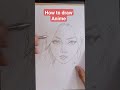 How to draw Anime - Manga Drawing #sketching #pencilart #anime
