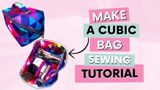 Create Your Own Cubic Bag In A Snap With This Simple Sewing Tutorial! #bagmaking #sewing