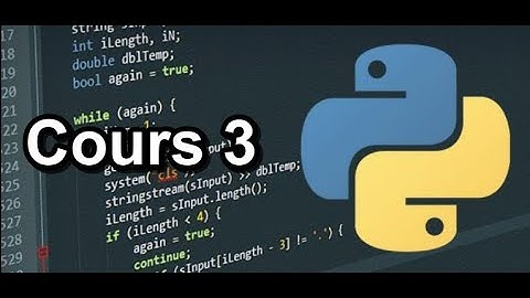Python Darija Cours 3 : Les Opérations