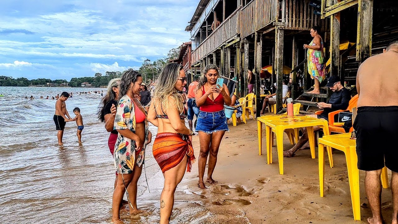 BELÉM PRAIA DE RIO COM ONDAS | Pará, Brasil | 4K 60fps