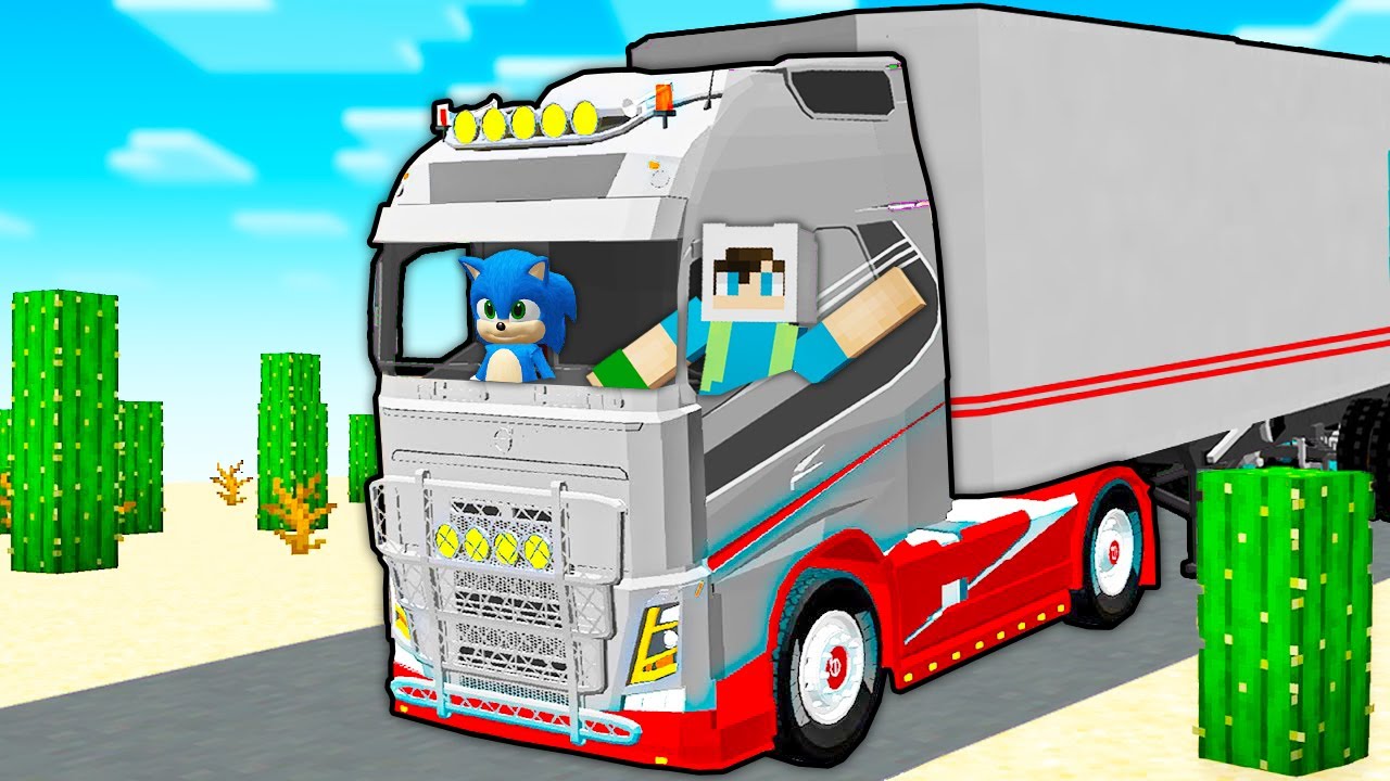 ENES VE BEBEK SONİC ÇÖLDE TIR YOLCULUĞUNA ÇIKTI 😨 Minecraft