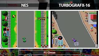 Nintendo (NES) vs Turbografx-16 | F1 Circus