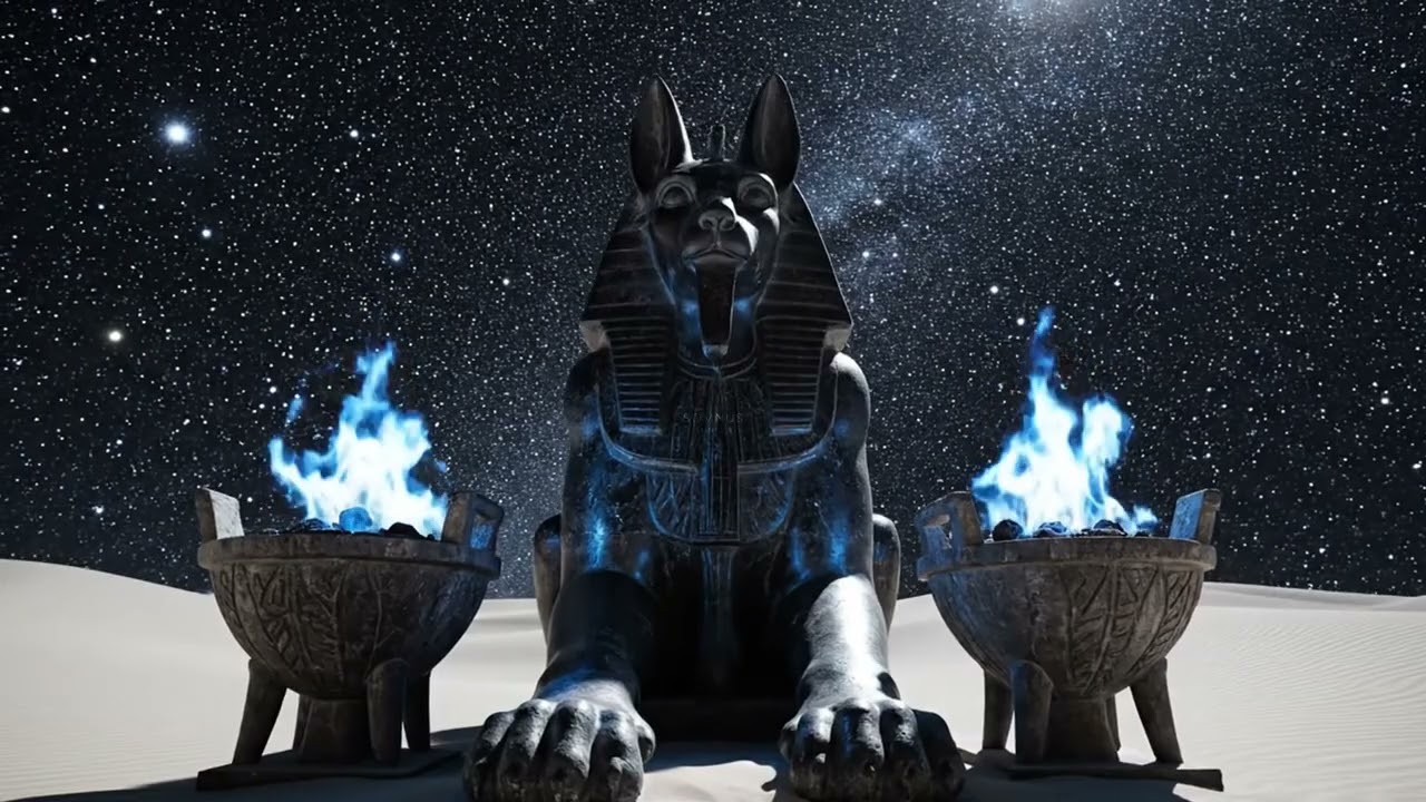 Temple of Anubis at Night | Ancient Desert Music | for Deep Meditation
