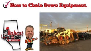 How to chain down a bobcat